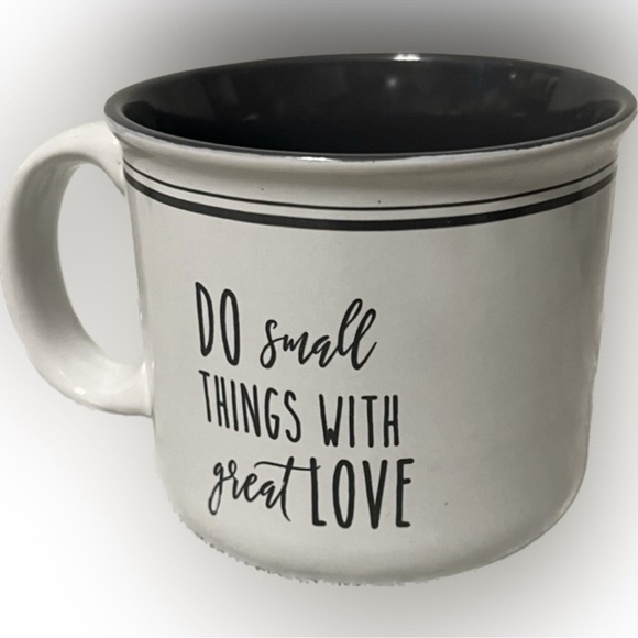 Other - 🍄”DO small THINGS WITH great LOVE” Mug Large Gray Inspirational Cup Tumbler